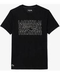 Lacoste - S T-shirt Black L - Lyst