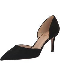 Sam Edelman - Viv Pump Black Suede 9 Medium - Lyst