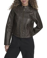 Levi's - Faux Leather Racer With Princess Seams - Lyst