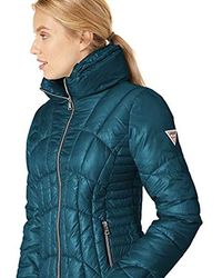 guess quilted puffer jacket