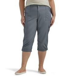 Lee Jeans - Ultra Lux Comfort With Flex-to-go Cargo Capri Pant Tech Gray '14 - Lyst