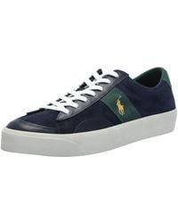 Polo Ralph Lauren - Sayer Leather-suede Sneaker Blue - Lyst