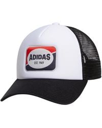 adidas - Foam Front Mesh Back Snapback Adjustable Fit Trucker Hat - Lyst
