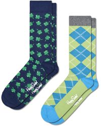 Happy Socks - 2-pack Green Clover Socks - Lyst