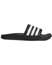 adidas - Adult Adilette Comfort Slides Core Black/white/core Black 6 - Lyst