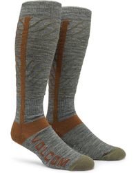 Volcom - Heavy Over-the-calf Sock Heather Grey S5 S - Lyst
