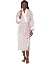 N Natori - Frosted Cashmere Robe Length 48",nude,medium - Lyst
