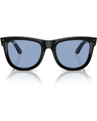 Ray-Ban - Rbr0502sf Wayfarer Reverse Low Bridge Fit Square Sunglasses - Lyst