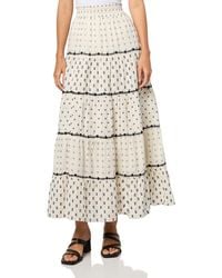 Lucky Brand - Textured Patchwork Maxi Skirt - Lyst