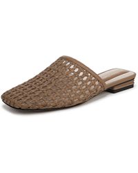 Franco Sarto - Toba Mule Dark Brown Woven Leather 11 M - Lyst