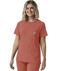 Carhartt - Scrubs C13510 Force® Crew Neck Scrub Top Small Dusty Cedar - Lyst