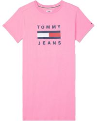 Tommy Hilfiger - Adaptive Tommy Jeans T-shirt Dress - Lyst