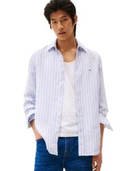 Tommy Hilfiger - Long Sleeve Casual Linen Button Down Shirts In Regular Fit - Lyst