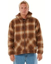 Rip Curl - Classic Surf Sherpa Lined Check Jacket - Lyst