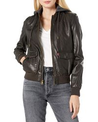 levi's faux leather jacket womens