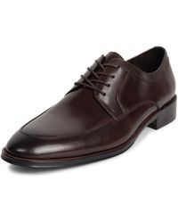 Kenneth Cole - New York Leather Shoes For Tristian Lace Up Laser - Lyst