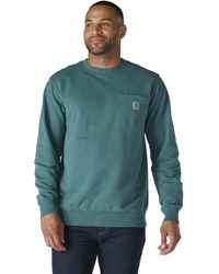 Carhartt - Relaxed Fit Midweight Garment Dye French Terry Crewneck Pocket Sweatshirt - Lyst