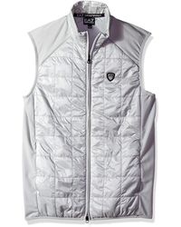 white armani vest