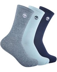 Timberland - 3-pack Ribbed Supersoft Crew Socks - Lyst