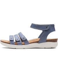 Clarks - April Dove Flat Sandal - Lyst