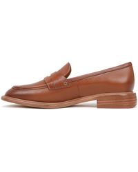 Franco Sarto - S Edith Slip On Loafers Tobacco Brown Leather 10 M - Lyst