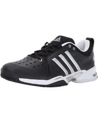 adidas - Barricade Classic Wide 4e Tennis Shoe,black/silver Metallic/white,4.5 Us - Lyst
