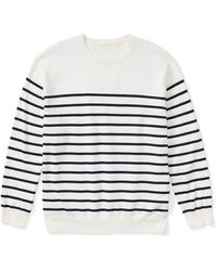 Essentials Men's V-Neck Stripe Sweater fit by DXL