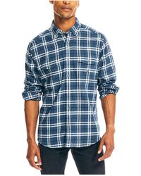 Nautica - Sustainably Crafted Flannel Plaid Shirt - Lyst
