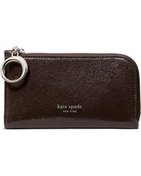 Kate Spade - Halo Glazed Leather Small Slim Bifold Wallet - Lyst