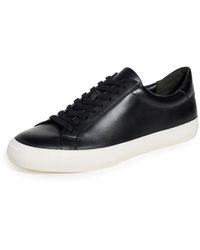 Vince - S Fulton Lace Up Casual Fashion Sneaker Black Leather 10.5 M - Lyst