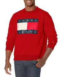 Tommy Hilfiger - Long Sleeve Logo Crewneck Sweatshirt - Lyst