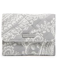 Vera Bradley - Performance Twill Riley Compact Wallet With Rfid Protection - Lyst