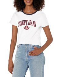 Tommy Hilfiger - Cotton Graphic Logo Tee Top - Lyst