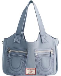 True Religion - Satchel Bag Crossbody Geldbörse Handtasche mit Hufeisen Logo Stitching - Lyst