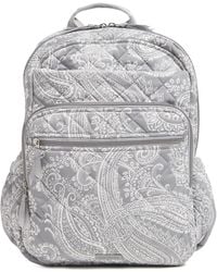 Vera Bradley - , Performance Twill Xl Campus Backpack, Cloud Gray Paisley, One Size - Lyst