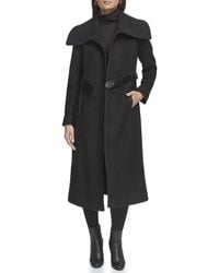 Kenneth Cole - Full Length Wool Jacket - Lyst