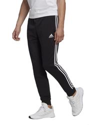adidas Aeroready Sereno Slim Tapered-cut 3-stripes Pants In Black/grey Six  At Nordstrom Rack for Men | Lyst