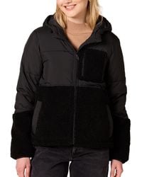 Amazon Essentials - Full-zip Sherpa Fleece Hooded Puffer Jacket - Lyst