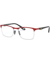 Ray-Ban - Rx8416m Scuderia Ferrari Collection Square Prescription Eyewear Frames - Lyst