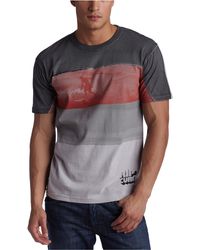 Rip Curl - Resin Stripe Short Sleeve T-shirt,putty Grey,x-large - Lyst