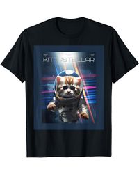 Champion - Astronaut Cat With Interstellar Space Aesthetic Movie Poster T-shirt - Lyst