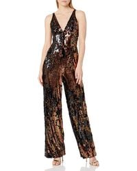 dress the population black jumpsuit