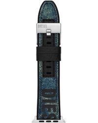 DIESEL - All-gender Apple 42/44/45/49mm Denim Interchangeable Watch Band Strap - Lyst