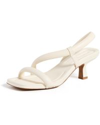 Vince - S Coline Tubular Strappy Sandal Marble Cream Leather 6.5 M - Lyst