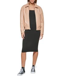 Levi's - Faux Leather Bomber With Laydown Collar - Lyst