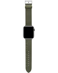 Ted Baker - Green Ted Engraved Leather Strap Green Keeper For Apple Watch® - Lyst