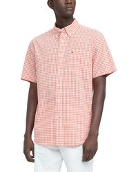 Tommy Hilfiger - Mens Short Sleeve Casual Button-down In Classic Fit Button Down Shirt - Lyst