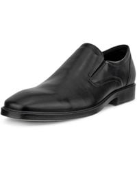 Ecco - Milan Plain Toe Slip On Loafer - Lyst