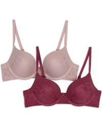 Tommy Hilfiger - All Over Lace Lightly Lined Micro Bra 2-pack - Lyst