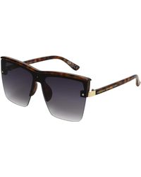 French Connection - Semi Rimless Shield Sunglasses - Lyst